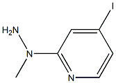 1-(4-iodopyridin-2-yl)-1-methylhydrazine Struktur