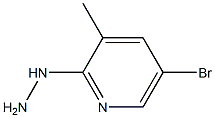 1-(5-bromo-3-methylpyridin-2-yl)hydrazine Struktur