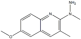 1-(6-methoxy-3-methylquinolin-2-yl)-1-methylhydrazine Struktur