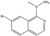 1-(7-bromoisoquinolin-1-yl)-1-methylhydrazine Struktur