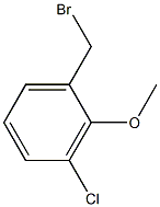 1-(bromomethyl)-3-chloro-2-methoxybenzene Struktur