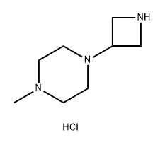 1-Azetidin-3-yl-4-methyl-piperazine Struktur