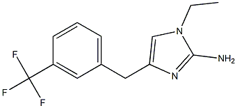 1-ethyl-4-(3-trifluoromethylbenzyl)-1H-imidazol-2-amine Struktur