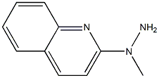 1-methyl-1-(quinolin-2-yl)hydrazine Struktur