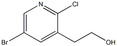 2-(5-bromo-2-chloropyridin-3-yl)ethanol Struktur