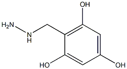 2-(hydrazinylmethyl)benzene-1,3,5-triol Struktur