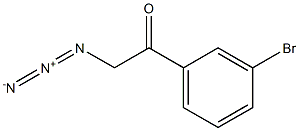 2-azido-1-(3-bromophenyl)ethanone Struktur