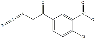 2-azido-1-(4-chloro-3-nitrophenyl)ethanone Struktur