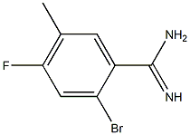 2-bromo-4-fluoro-5-methylbenzamidine Struktur