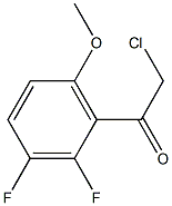 2-chloro-1-(2,3-difluoro-6-methoxyphenyl)ethanone Struktur