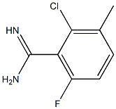 2-chloro-6-fluoro-3-methylbenzamidine Struktur