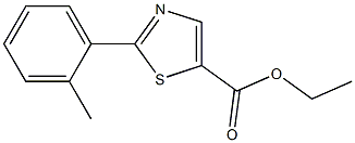 2-O-TOLYL-THIAZOLE-5-CARBOXYLIC ACID ETHYL ESTER Struktur