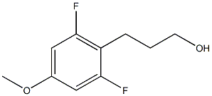 3-(2,6-difluoro-4-methoxyphenyl)propan-1-ol Struktur