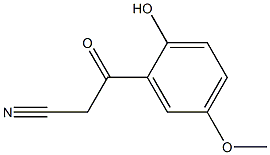 3-(2-hydroxy-5-methoxyphenyl)-3-oxopropanenitrile Struktur