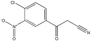 3-(4-chloro-3-nitrophenyl)-3-oxopropanenitrile Struktur