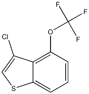 3-chloro-4-(trifluoromethoxy)benzo[b]thiophene Struktur