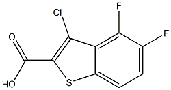 3-chloro-4,5-difluorobenzo[b]thiophene-2-carboxylic acid Struktur