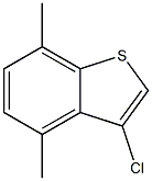 3-chloro-4,7-dimethylbenzo[b]thiophene Struktur