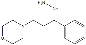 4-(3-hydrazinyl-3-phenylpropyl)morpholine Struktur