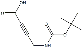 4-(tert-butoxycarbonylamino)but-2-ynoic acid Struktur