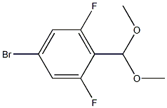 4-BROMO-2,6-DIFLUOROBENZALDEHYDE DIMETHYL ACETAL Struktur