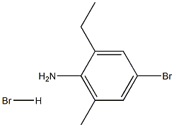 4-bromo-2-ethyl-6-methylaniline hydrobromide Struktur