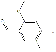 4-chloro-2-methoxy-5-methylbenzaldehyde Struktur