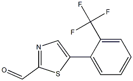 5-(2-(trifluoromethyl)phenyl)thiazole-2-carbaldehyde Struktur