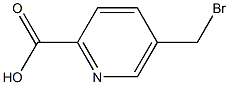 5-(bromomethyl)pyridine-2-carboxylic acid Struktur