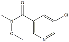 5-chloro-N-methoxy-N-methylnicotinamide Structure