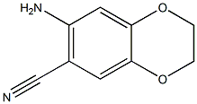 7-amino-2,3-dihydrobenzo[b][1,4]dioxine-6-carbonitrile Struktur