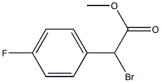 Bromo-(4-fluoro-phenyl)-acetic acid methyl ester Struktur