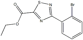 ethyl 3-(2-bromophenyl)-1,2,4-thiadiazole-5-carboxylate Struktur