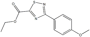 ethyl 3-(4-methoxyphenyl)-1,2,4-thiadiazole-5-carboxylate Struktur