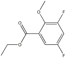 ethyl 3,5-difluoro-2-methoxybenzoate Struktur