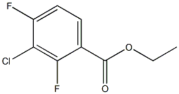 ethyl 3-chloro-2,4-difluorobenzoate Struktur