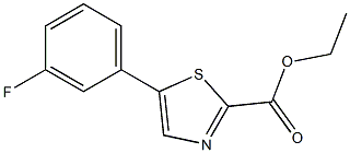 ethyl 5-(3-fluorophenyl)thiazole-2-carboxylate Struktur