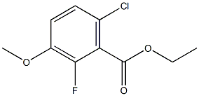 ethyl 6-chloro-2-fluoro-3-methoxybenzoate Struktur