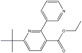 ethyl 6-tert-butyl-2,3'-bipyridine-3-carboxylate Struktur