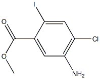 methyl 5-amino-4-chloro-2-iodobenzoate Struktur