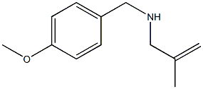 N-(4-methoxybenzyl)-2-methylprop-2-en-1-amine Struktur