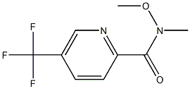 N-methoxy-N-methyl-5-(trifluoromethyl)picolinamide Struktur