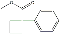 Methyl 1-phenylcyclobutanecarboxylate Struktur