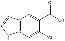 6-chloroindole-5-carboxylic acid Struktur