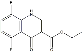 ethyl 5,8-difluoro-4-oxohydroquinoline-3-carboxylate Struktur