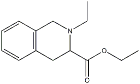 ethyl-2-ethyl-1,2,3,4-tetrahydroisoquinoline-3-carboxylate Struktur