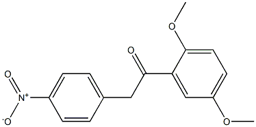 1-(2,5-dimethoxyphenyl)-2-(4-nitrophenyl)ethanone Struktur