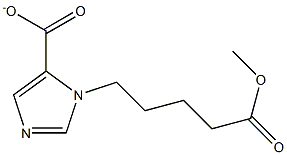 1-(5-methoxy-5-oxopentyl)-1H-imidazole-5-carboxylate Struktur