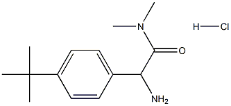 2-amino-2-(4-tert-butylphenyl)-N,N-dimethylacetamide hydrochloride Struktur