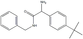 2-amino-N-benzyl-2-(4-tert-butylphenyl)acetamide Struktur